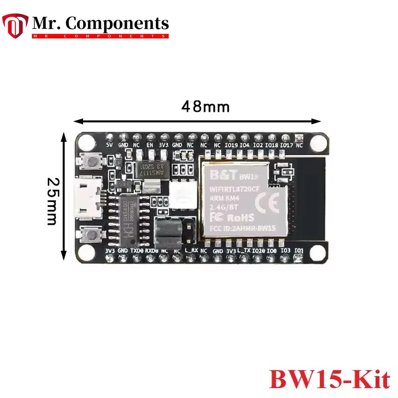 1PCS BW16 RTL8720DN BW14 BW15 RTL8720CF BW18 Development Board Kit NodeMCU Bluetooth-compatible BLE 4.2 5.0 WIFI Wireless Module