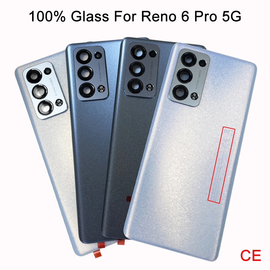 A+++ Back Glass For Oppo Reno6 Pro Snapdragon / Reno 6 Pro Plus Reno6 Pro+ CPH2247 Back Battery Cover Rear Door Case Housing