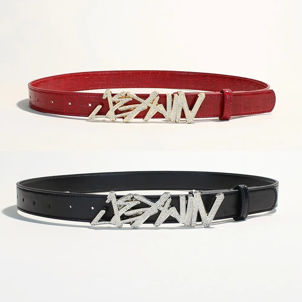 

High Quality 2026 Trendy Design, Light Luxury, Business, Fashionable, Letter High-end, Versatile, Network New Belt, Jeans Belt