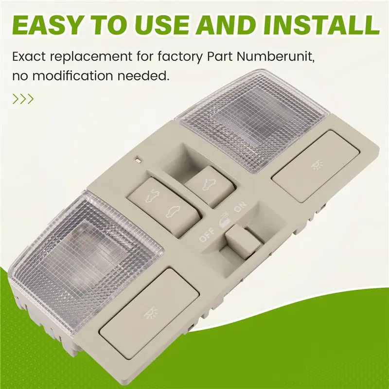 AU33-Car Overhead Console Assembly Roof Reading Lights With Sunroof Switch BBM6-69-970B-75 For Mazda 3 2010-2013