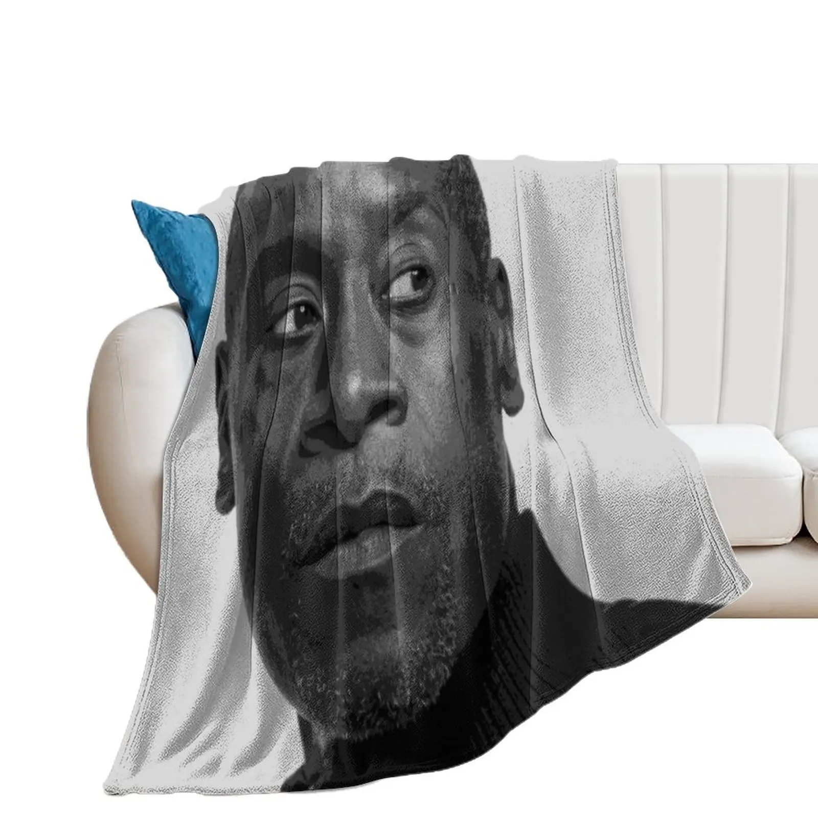 Don Cheadle Pop Art Portrait Throw Blanket Flannel Giant Sofa Fashion Sofas Kid'S Blankets