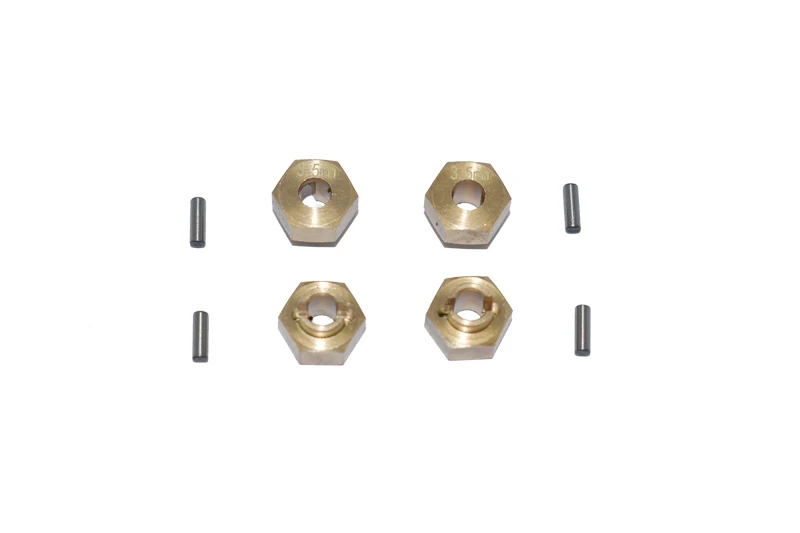 

GPM Brass Hex Adapters 3.5mm Thick For AXIAL 1/24 SCX24 Deadbolt Jeep Wrangler