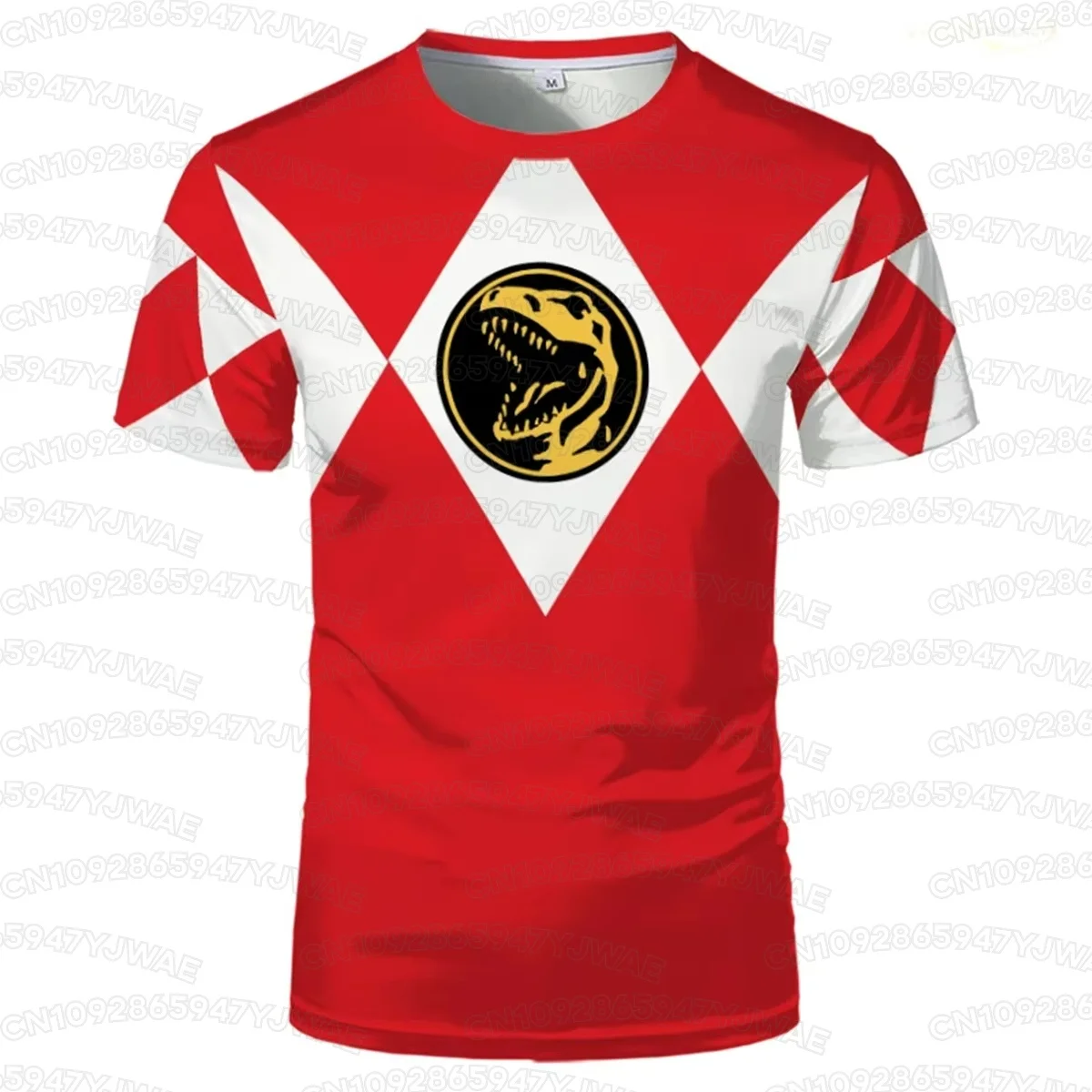 Sommer Mehrfarbiges Ranger Power Ranger T-Shirt Outdoor Fitness Training Top Erwachsenen Kampfsport Kinder Kurzarm T-Shirt – Detail 7