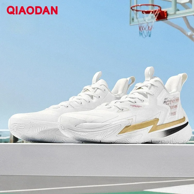 

QIAODAN Poying мужские профессиональные баскетбольные кроссовки 2025, новые зимние кроссовки с низким берцем и отскоком, трендовая спортивная обувь с сеткой XM15240104F