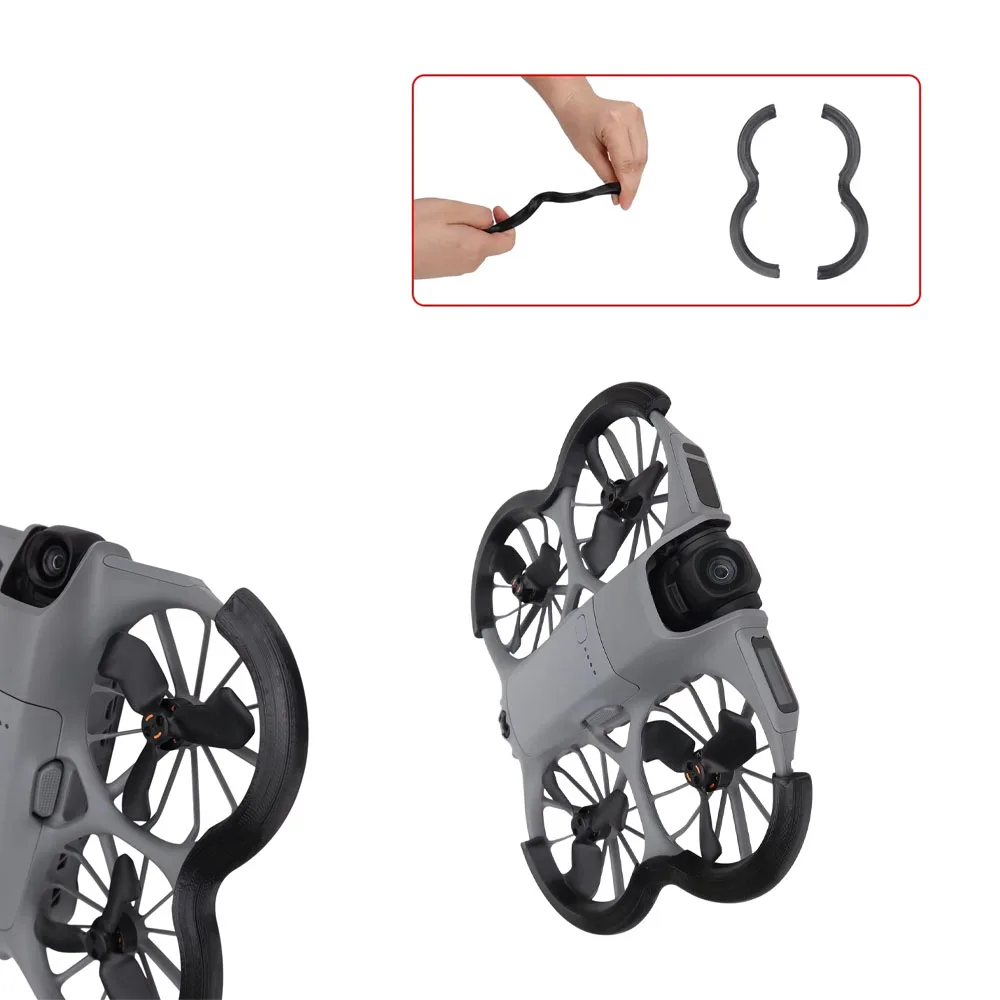 

Airbag Protective Cover for DJI NEO 2 Scratch-Resistant Impact-Resistant Shock Absorber Ring Drone Camera Accessory Black