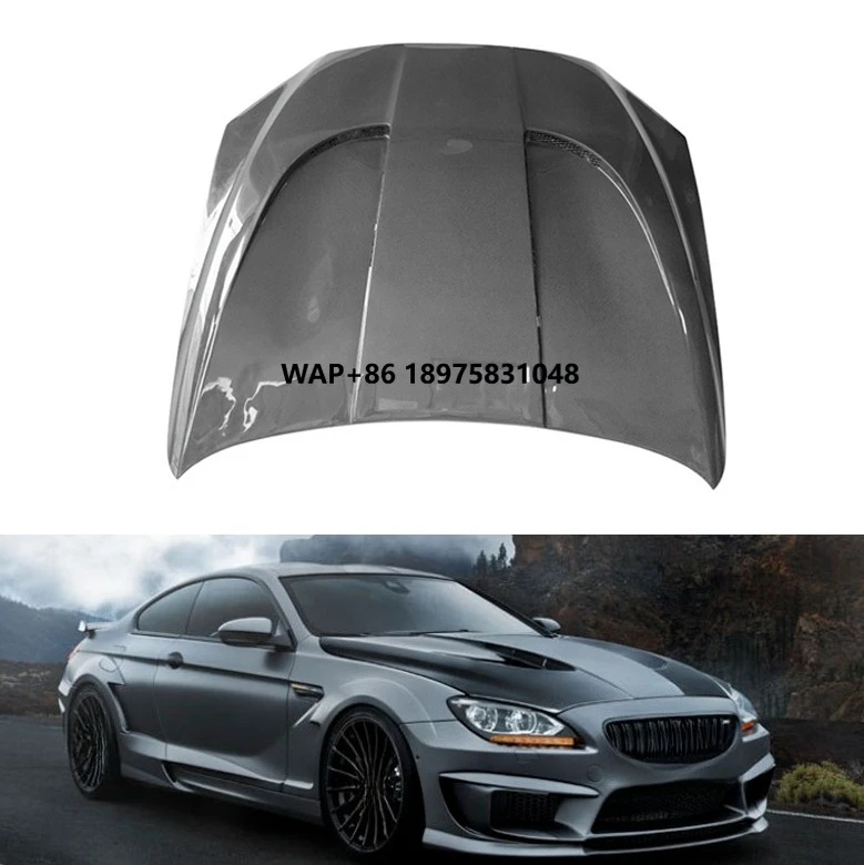 

New High Quality Carbon Fiber Hood for F06 F12 F13 One-side Wet Carbon Hood