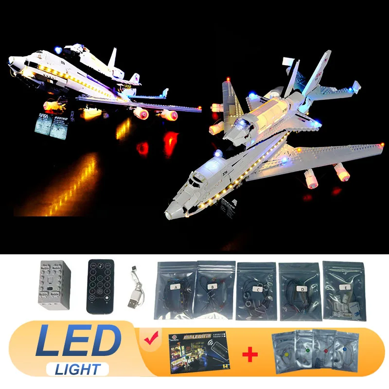 LED ライトキット レゴ 10360 シャトルキャリア航空機ランプ DIY クリスマスギフト (ビルディングブロックレンガセットモデルは含まれません)