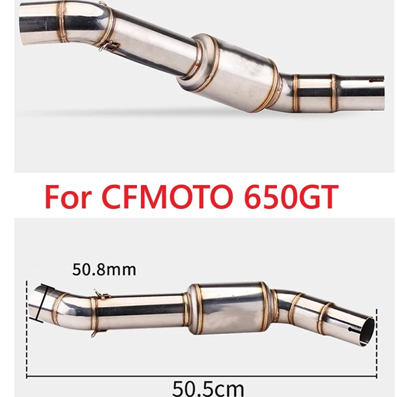 

Motorcycle Exhaust for CFMOTO 650GT CFMOTO 650TR-GTF/ Connecting Link Pipe Middle Connection Pipe Middle Link pipe