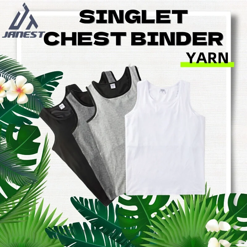 Singlet Chest Binder Yarn Buckle Breast Binder Bandage On Left Side Chest Breast For Big Breasts Vest Tank Top Binder Corset