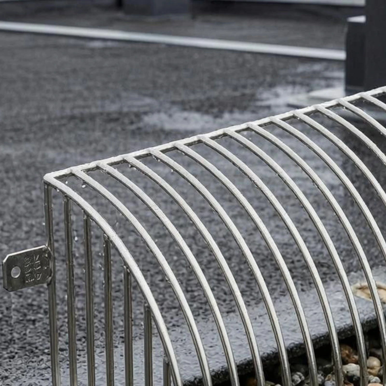Arched Wire Cage Drain Guard 304 Stainless Steel Perforated Metal Cover Side Outlet Strainer for Rainwater Drainage