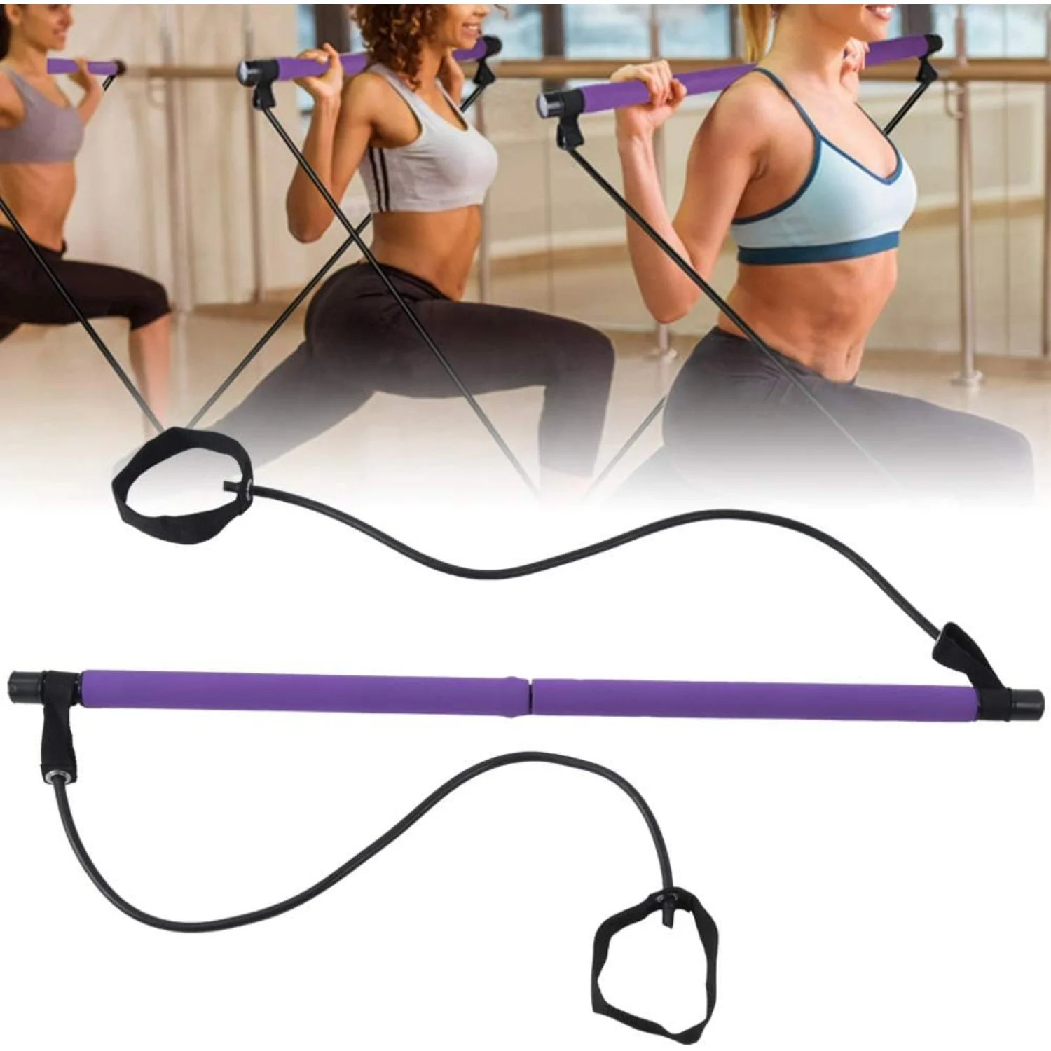 Compact, Lightweight, and Multi-Functional Yoga Pilates Kit for Enhancing Your Workout - Perfect for Fitness Enthusiasts and Spo