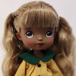 20cm Ball Jointed Doll Monst Doll DIY Unpainted Nude Doll Dark Skin White Skin Cartoon Cute Doll Birthday Gift For Girls