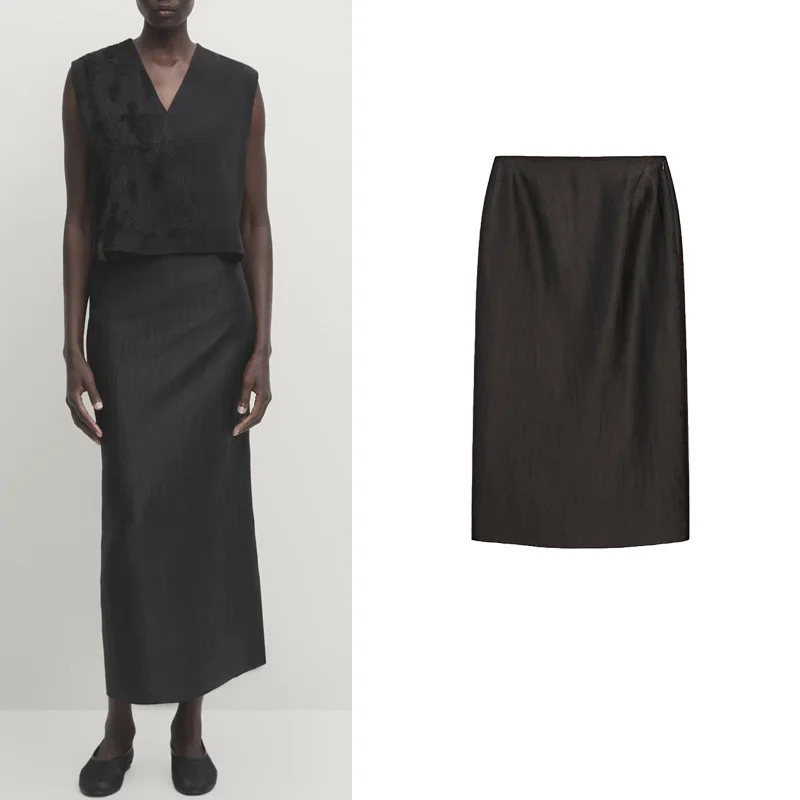 Ele Bla Satin Midi …