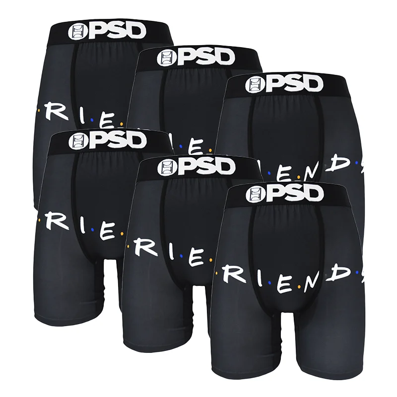 

Men's Stretch Boxer Shorts 6pcs Set | Soft Waistband & Moisture-Wicking Polyester Underwear for Sports
