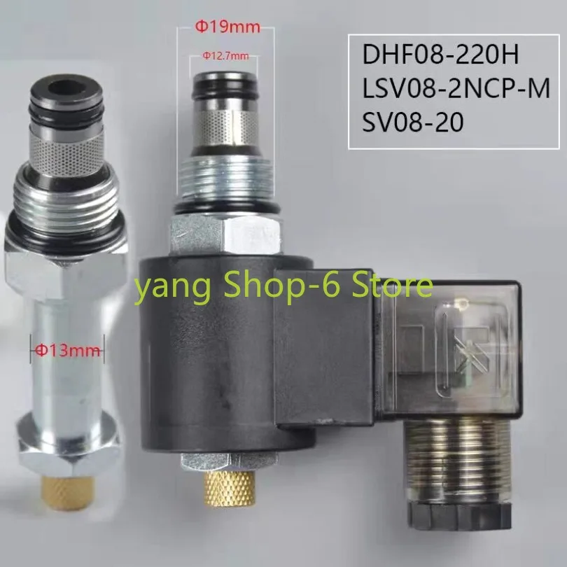 2 Position 2 Way Normally Closed DHF08-220H LSV08-2NCP-M SV08-20 Threaded Hydraulic Cartridge Pressure Relief Solenoid Valve