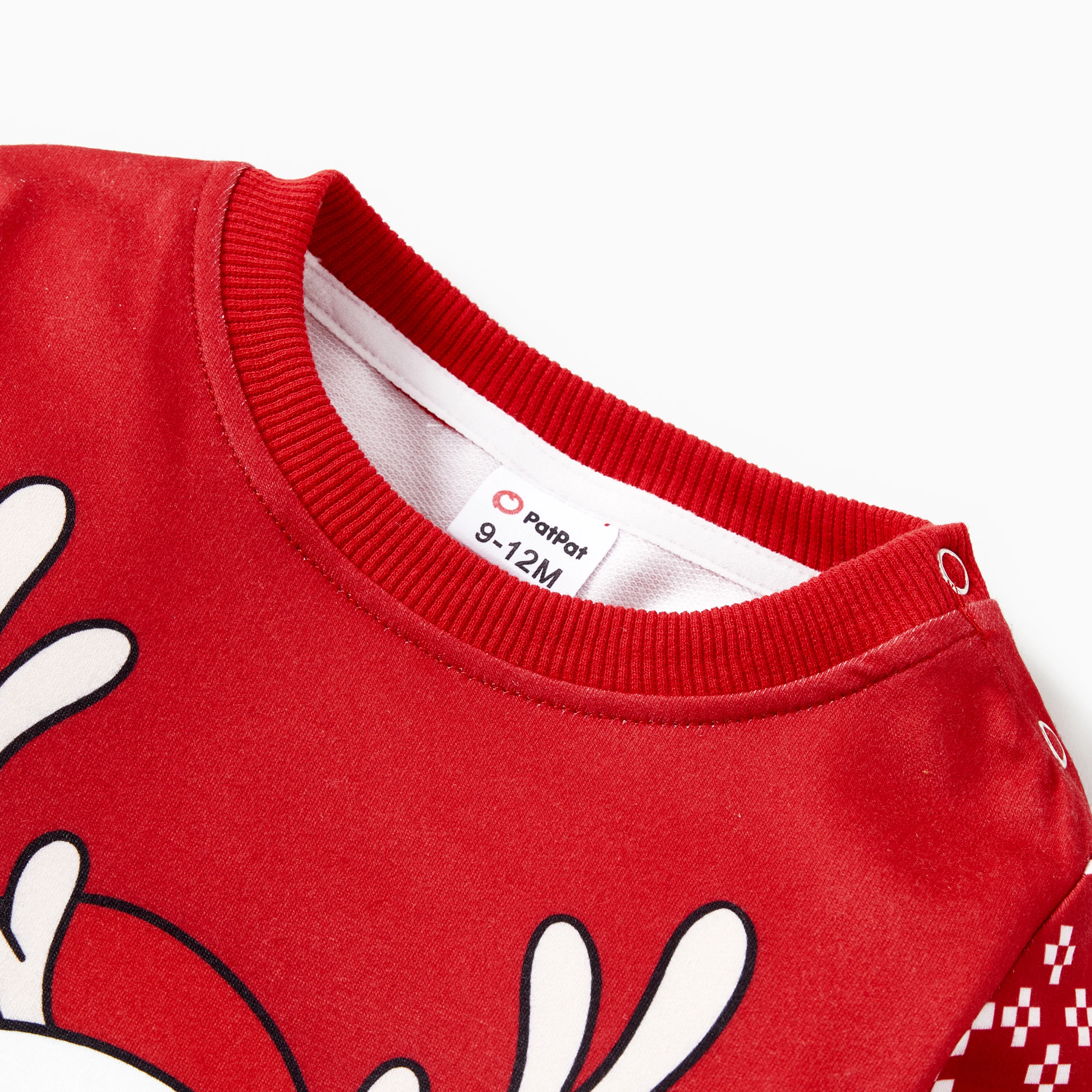 PatPat Reindeer Sweatshirt Christmas Matching Family Outfits Red&Blue Colors (Long Sleeves)