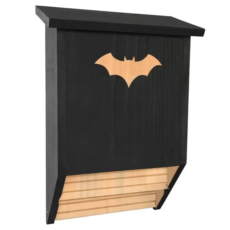 

Outdoor Bat Houses Wood Outdoor Bat Habitat Box Outside Bat Habitat House Wooden Decor Wooden Bat Box Shelter Nest Bat Box