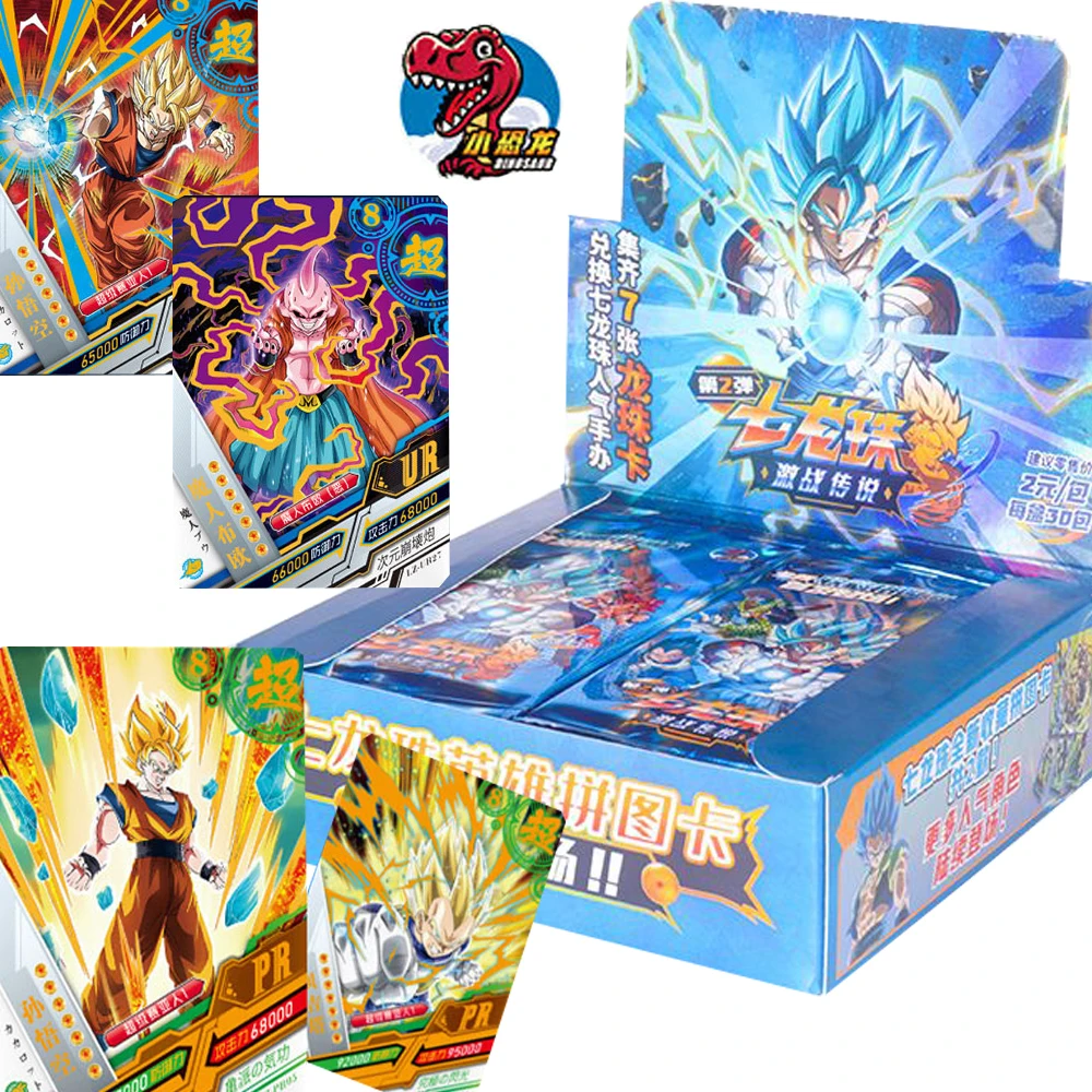 

Deluxe Edition Dragon Ball Cards Collection Hot Blooded Action Protagonist Son Goku Bronzing Flash Card Boys Girls Gifts Toys