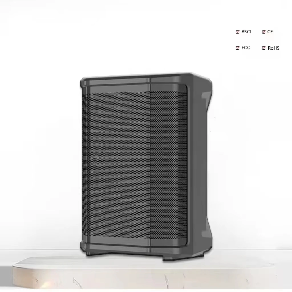 

8 Inch Professional Portable Speaker With 11.1V/8AH Battery And App Control Wooden Wireless Speaker With Bluetooth Function 120W