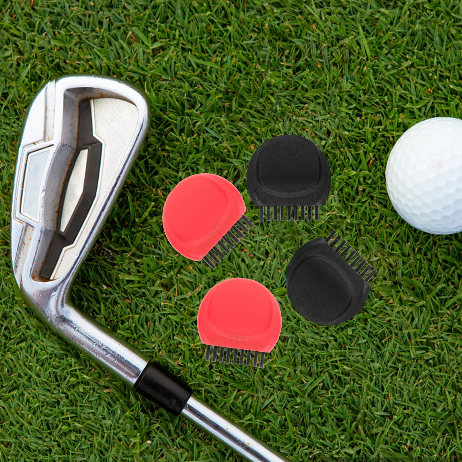 

4pcs Golf Club Brush Lightweight Plastic Nylon Cleaning Tool for Golf Equipment Beginner Professional Family Gift