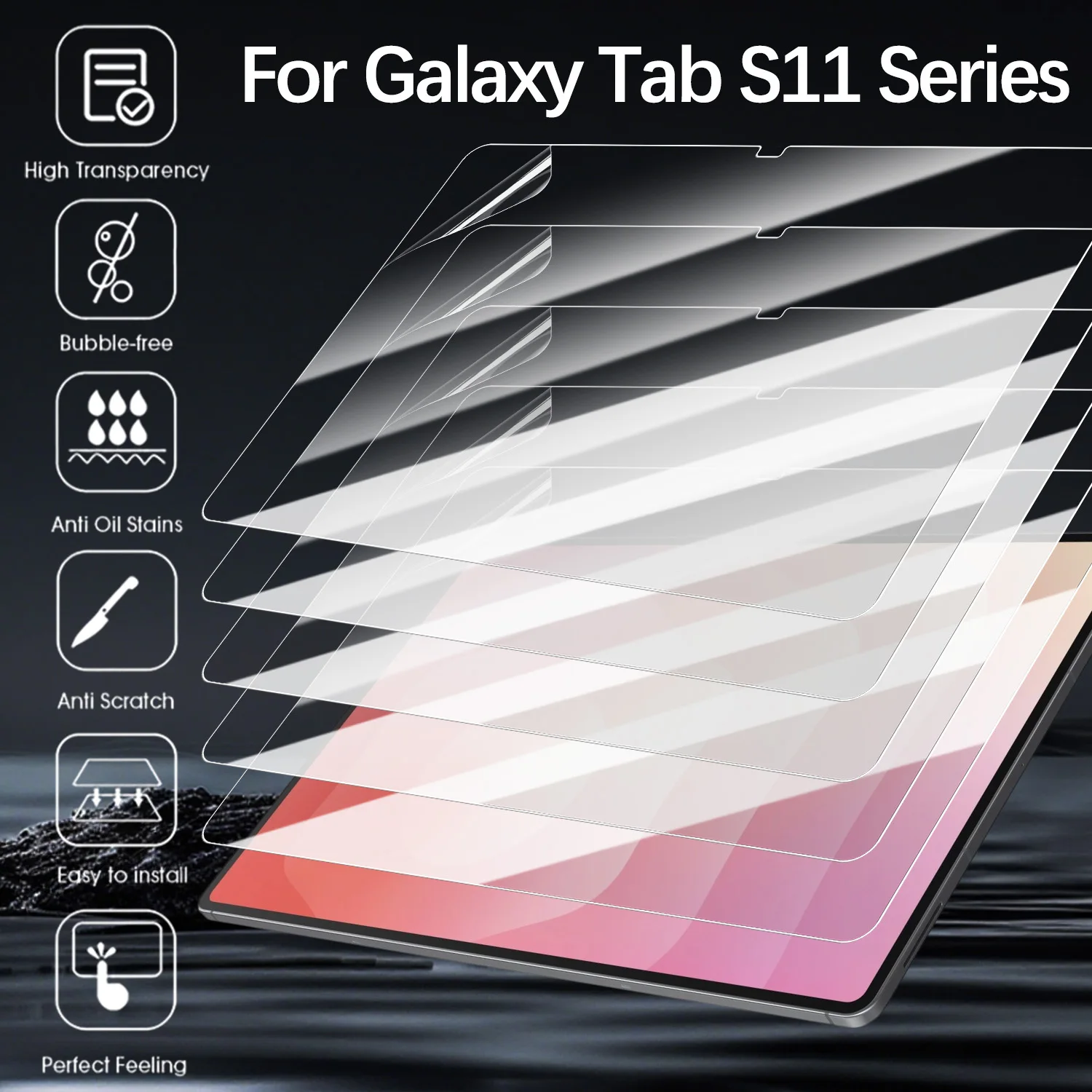 

Ultra Clear Soft TPU Hydrogel Films For Samsung Tab S11/S11 Ultra Full Cover Tablet Screen Protectors Not Glass For Samsung S11
