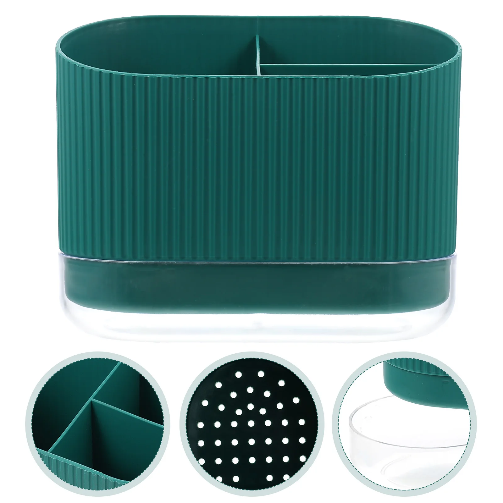 

Cutlery Holder Plastic Chopstick Draining Holder Desktop Spoon Container Detachable Base Kitchen Utensil Organizer