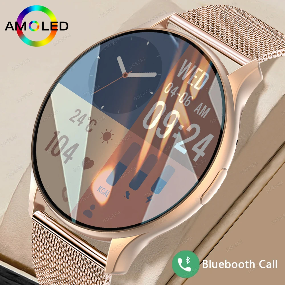 2026 new smart watch female true AMOLED HD screen always shows Bluetooth call IP68 waterproof GPS smart watch male health watch