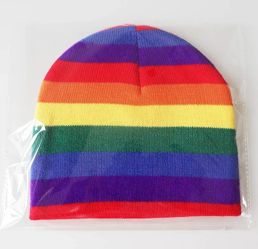 Winter Kids Hat Rainbow Candy Knitted Cute Hat Unisex Wool Blends Soft Warm Beanie Girls Boys Bonnet Unisex Hat