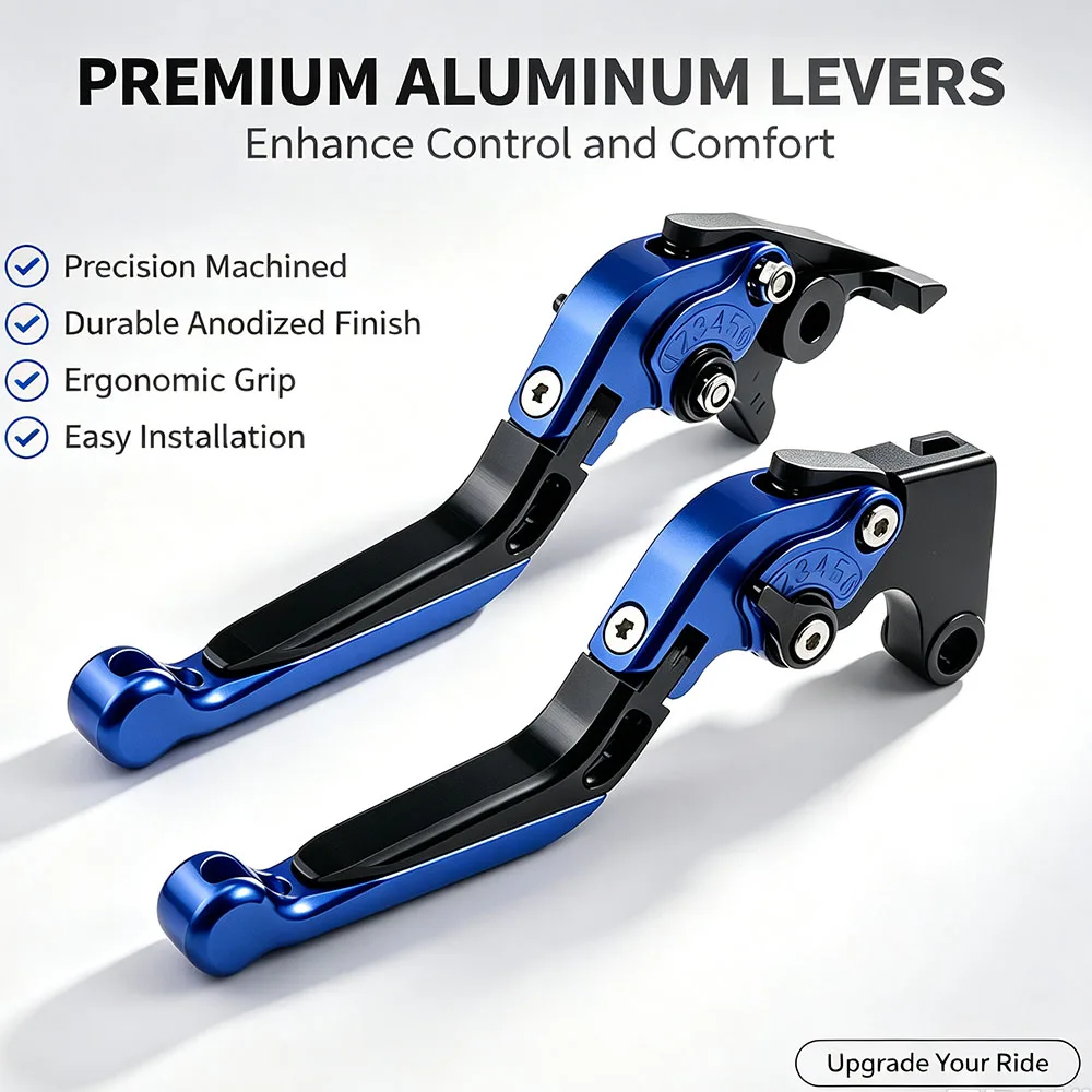 For Royal Enfield Meteor Hunter Bullet Classic 350 2021-2024 Brake Clutch Levers CNC Aluminum Adjustable Folding Set Kit