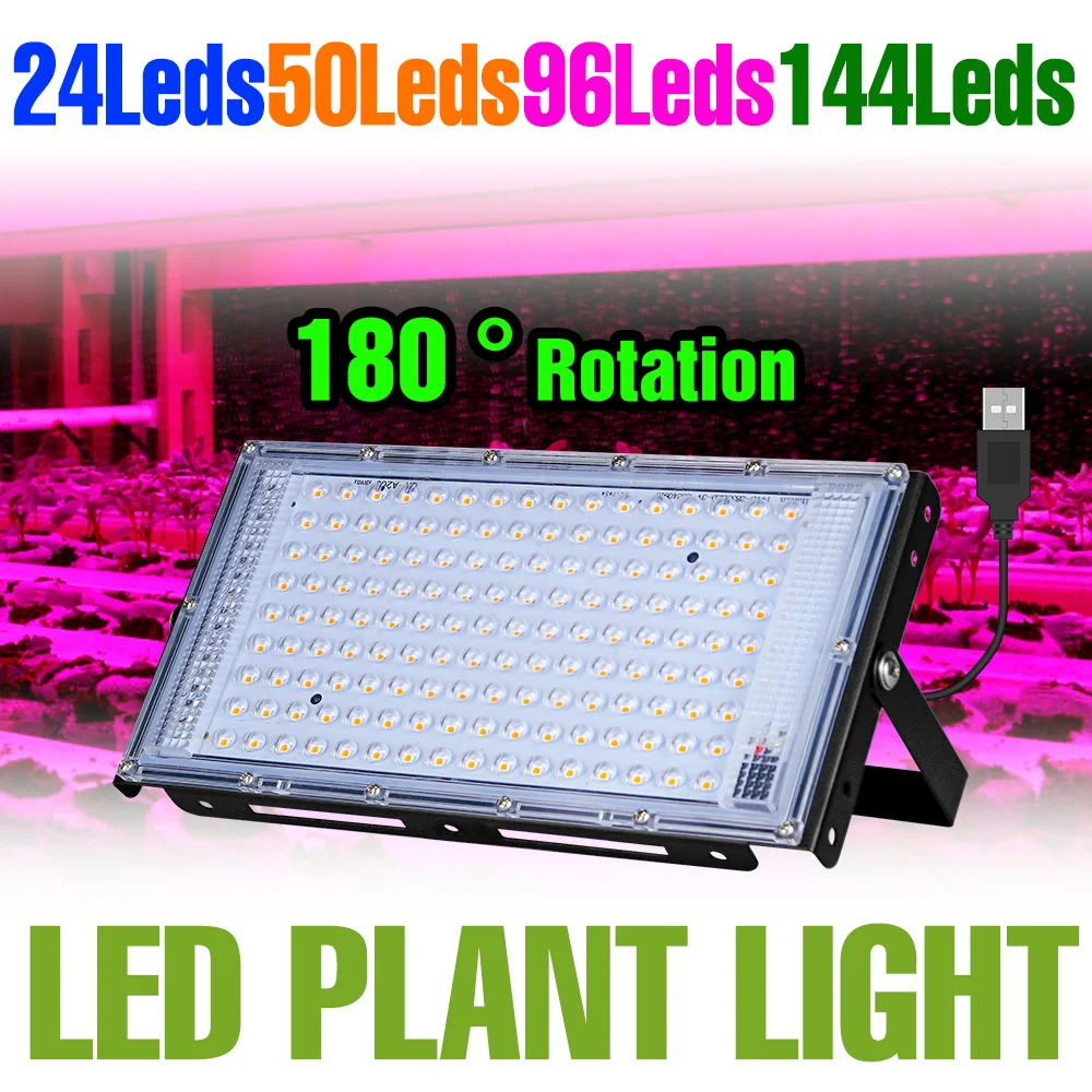 

Светодиодный светильник полного спектра для растений, USB комнатная лампа для выращивания семян, 5 В, тепличные лопатки, гидропонные цветы, горшки, сочные заполняющие огни