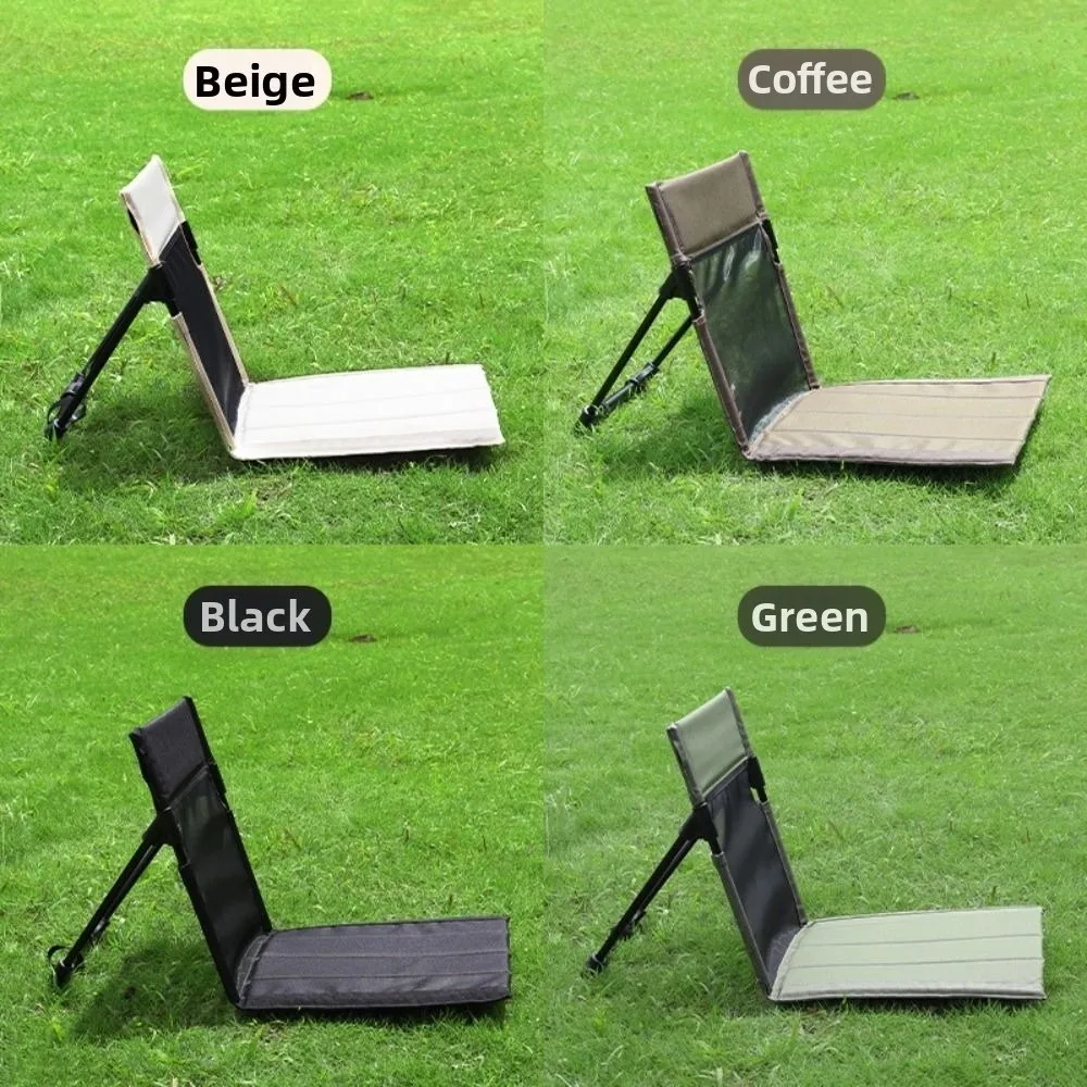 

Breathable Foldable Camping Chair Mesh Comfortable Portable Folding Seat Durable Oxford Cloth Folding Backrest Cushion