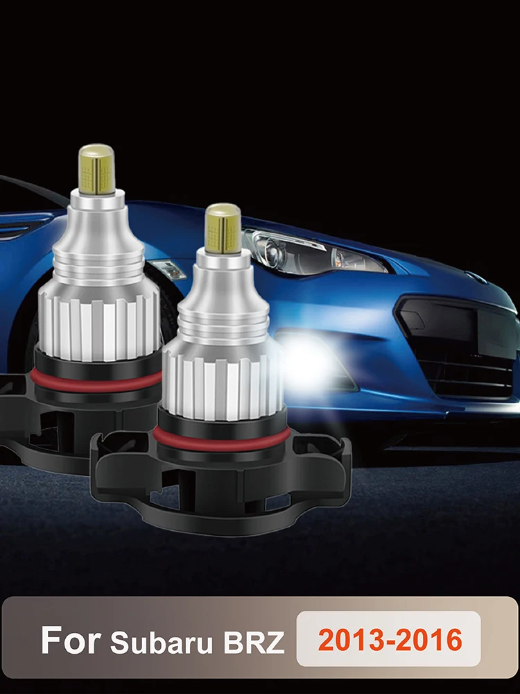 2Pcs/Set COB LED 360°  White/Amber Car Front Fog Light Bulbs for Subaru BRZ (2013-2016) 2504 PSX24W 12276