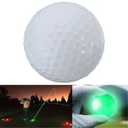 Bolas de Golf con luz LED que brillan en la oscuridad, pelotas de entrenamiento multicolor, regalos de práctica de Golf, 1 unidad