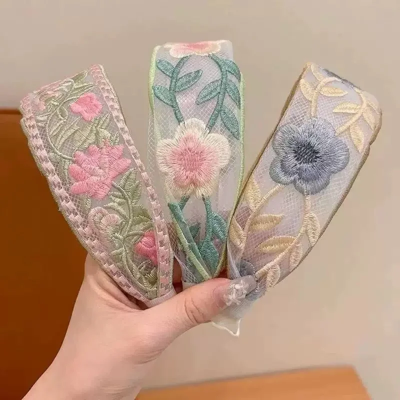 

Бандо из тюля для флисов brodées для женщин, популярные модели — аксессуары-бандо в стиле боème, винтажные