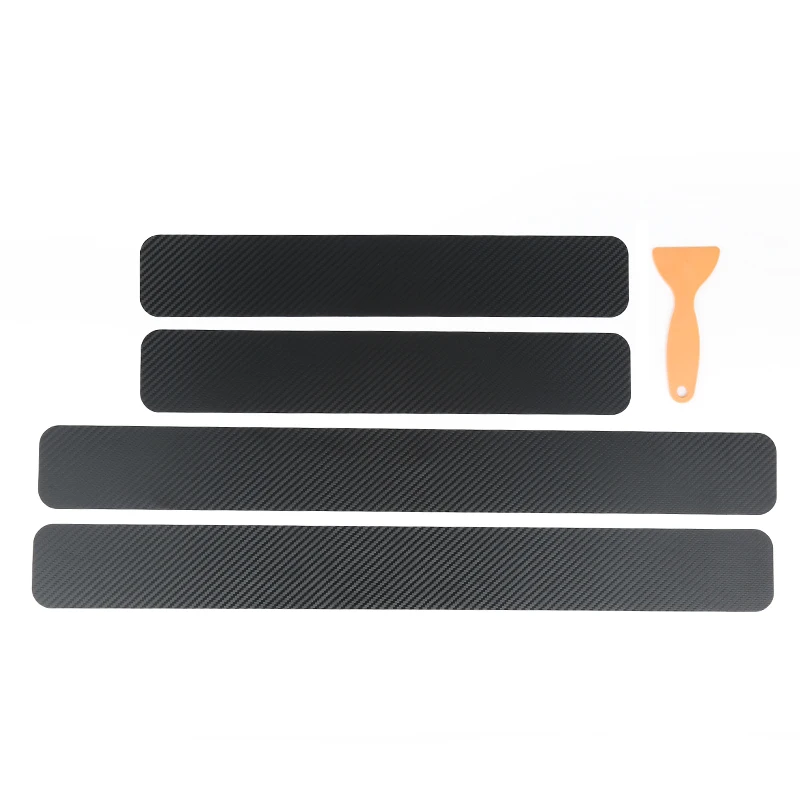 Autocollant de voiture en fibre de carbone étanche, film anti-rayures, pâte, bande de protection, seuil de porte automatique, rétroviseur latéral