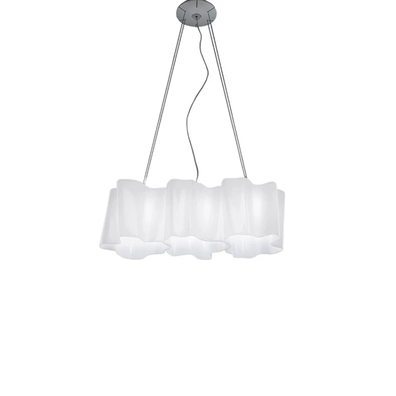 

Simple restaurant chandelier fashionable white cloud bedroom study special-shaped glass ceiling light