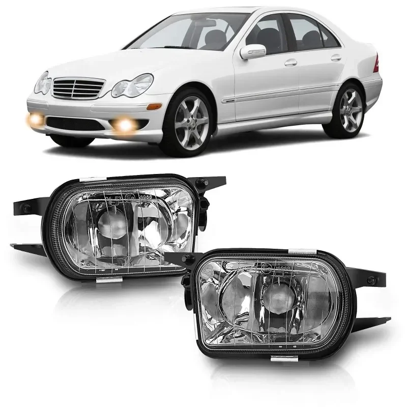 For Mercedes Benz W203 W215 W209 R170 R230 CLK320 C230 Bumper Fog Light Lamp No Bulb 2038201156 2038201256 Spare Accessory