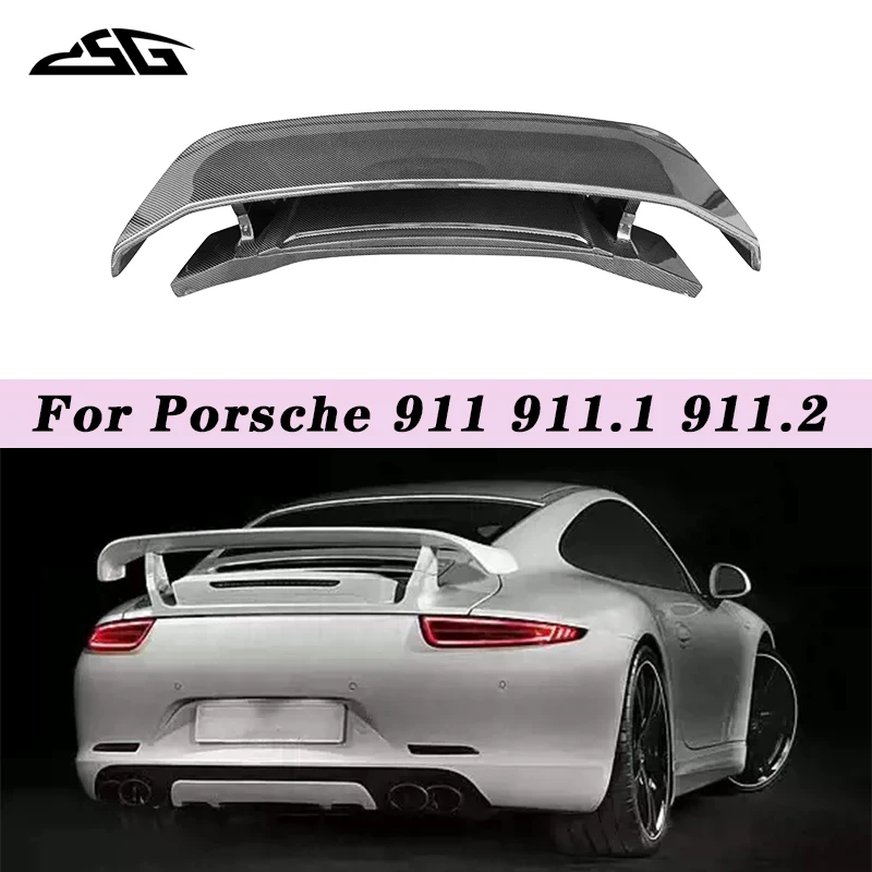 

Rear Spoiler Tail Wing For Porsche 911 911.1 911.2 Carbon Fiber Rear Trunk Lid Spoiler Wing Techart Style Body Kit