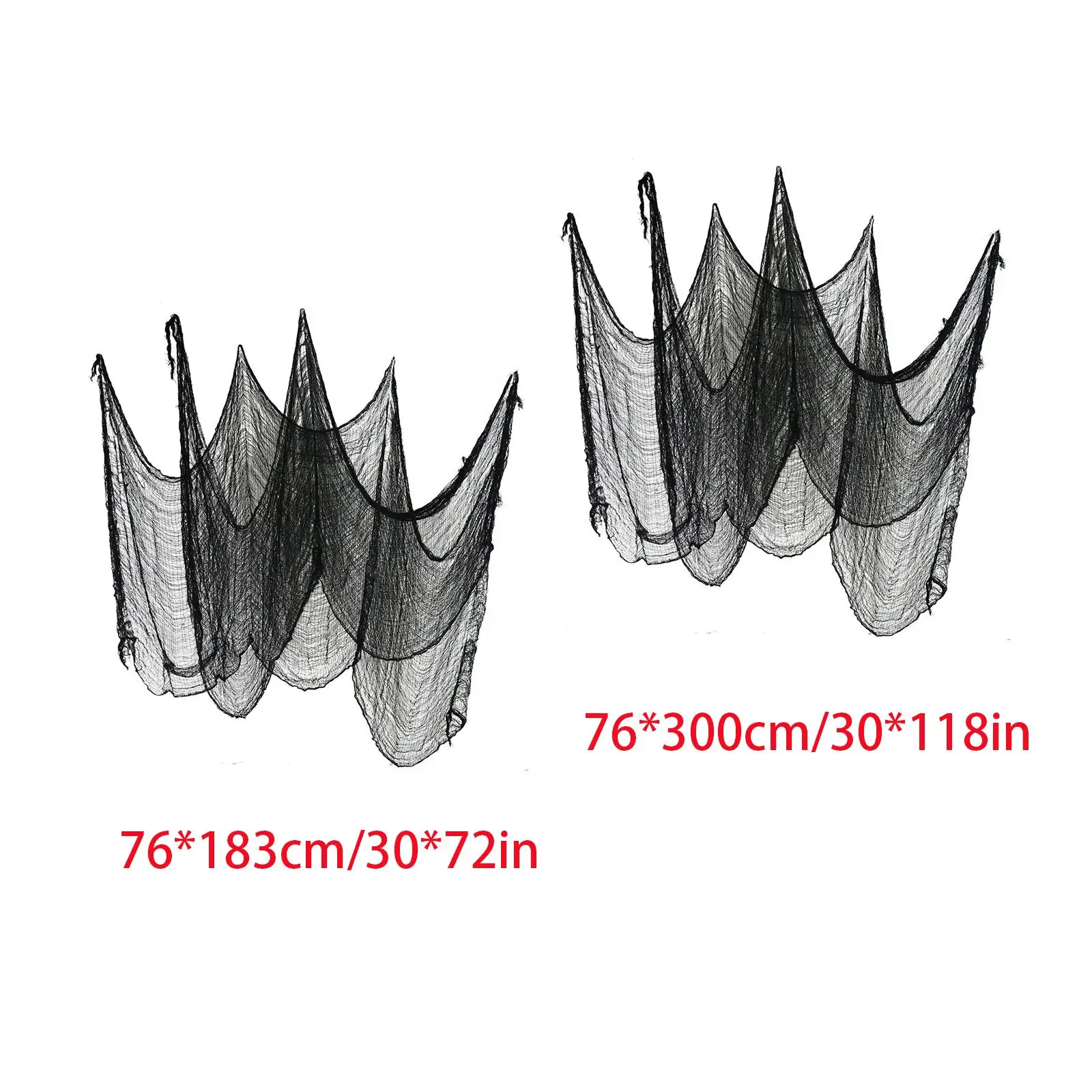 غطاء نوافذ من القماش المخيف للهالوين باللون الأسود، هدايا DIY للهالوين المخيف