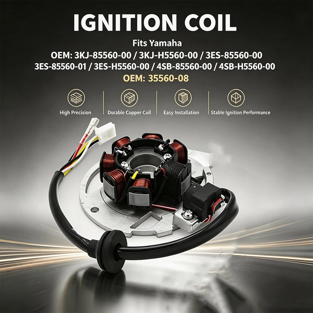 Motorcycle Ignition Stator Coil For Yamaha YM50 Breeze Fizz YN50R OVETTO YQ50 YQ50L Aerox Nitro CY90 CY90Z Jog CW50 ZUMA BOOSTER