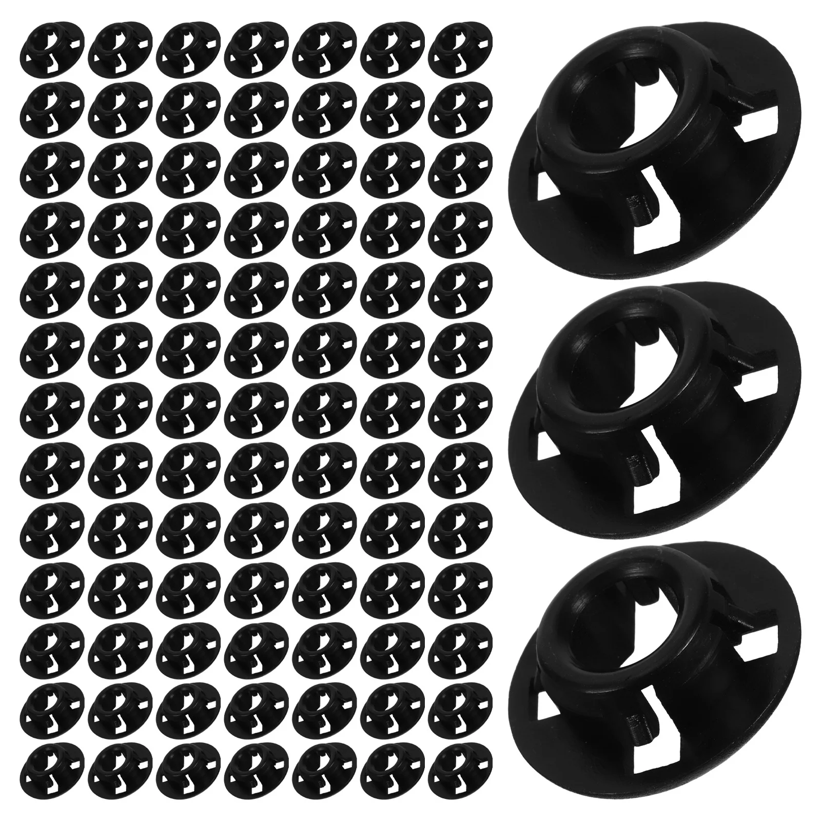 

120Pcs Car Hood Support Grommets Durable High Temp Resistance Reliable Engine Hood Prop Rod Clip Automotive Accessory