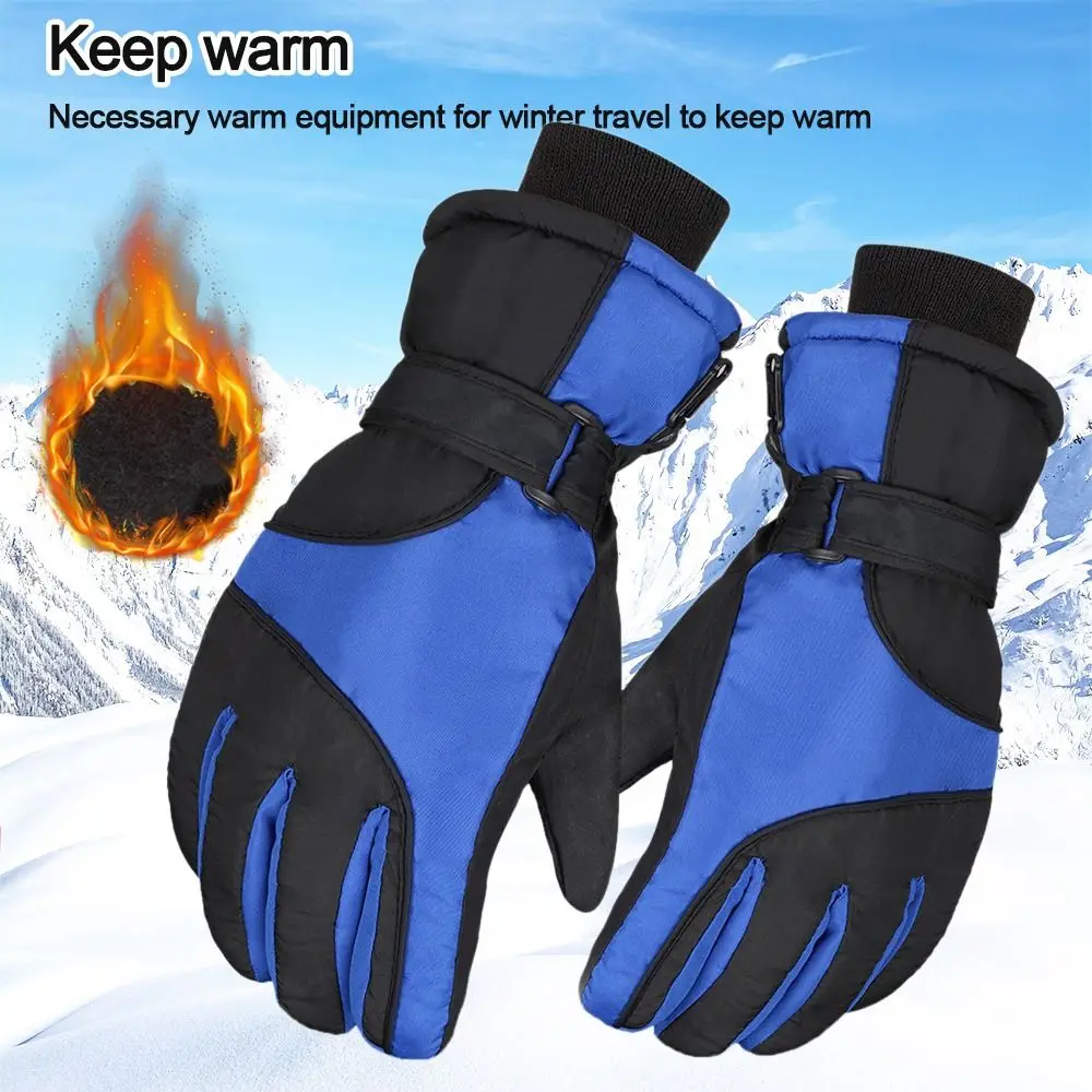 Winter multi-function Snowboard Ski Gloves Non-slip Touch Screen Waterproof Motorcycle Cycling Fleece Warm Riding Gloves ﻿