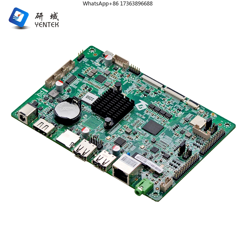 Rockchip RK3288 Quad-core LPDDR3 2G EMMC 16G HD LVDS EDP LAN WIFI 3 COM Android New Fanless Mini-ITX Single