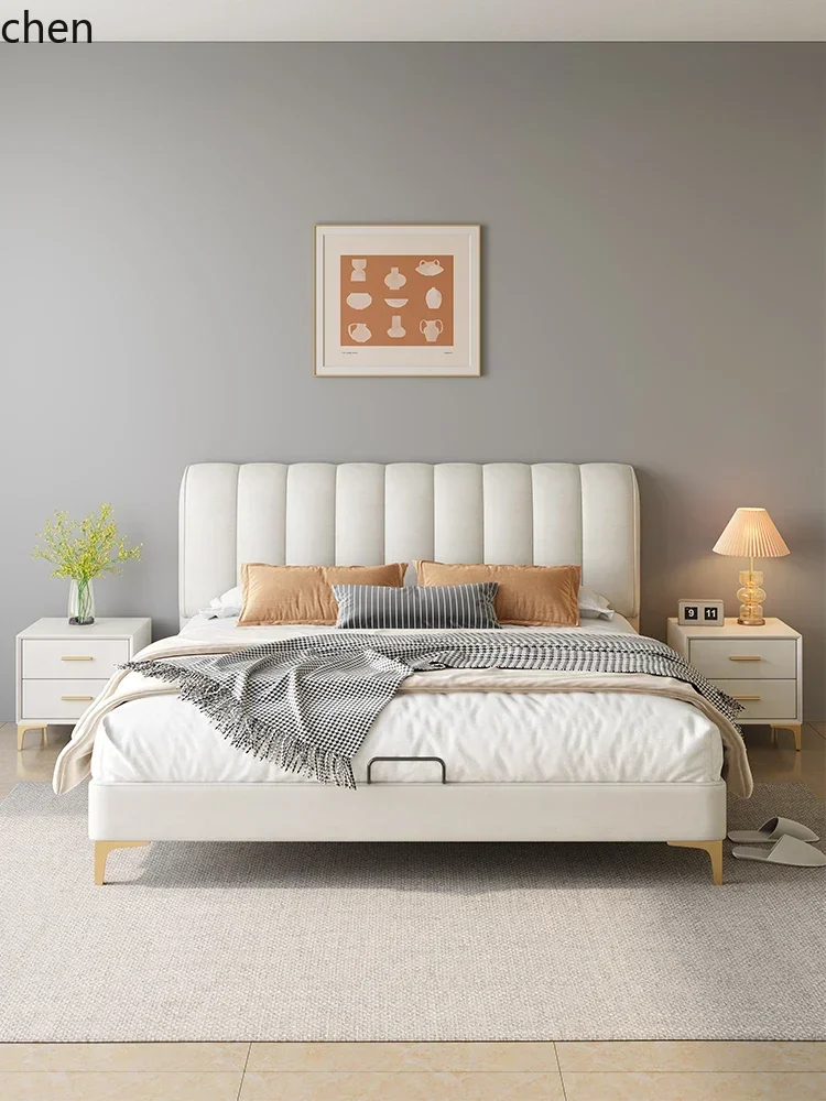d2 Three-Proof Technology Fabric Double Bed Fabric Bed Modern Simple 1.68m Soft Pack Bed