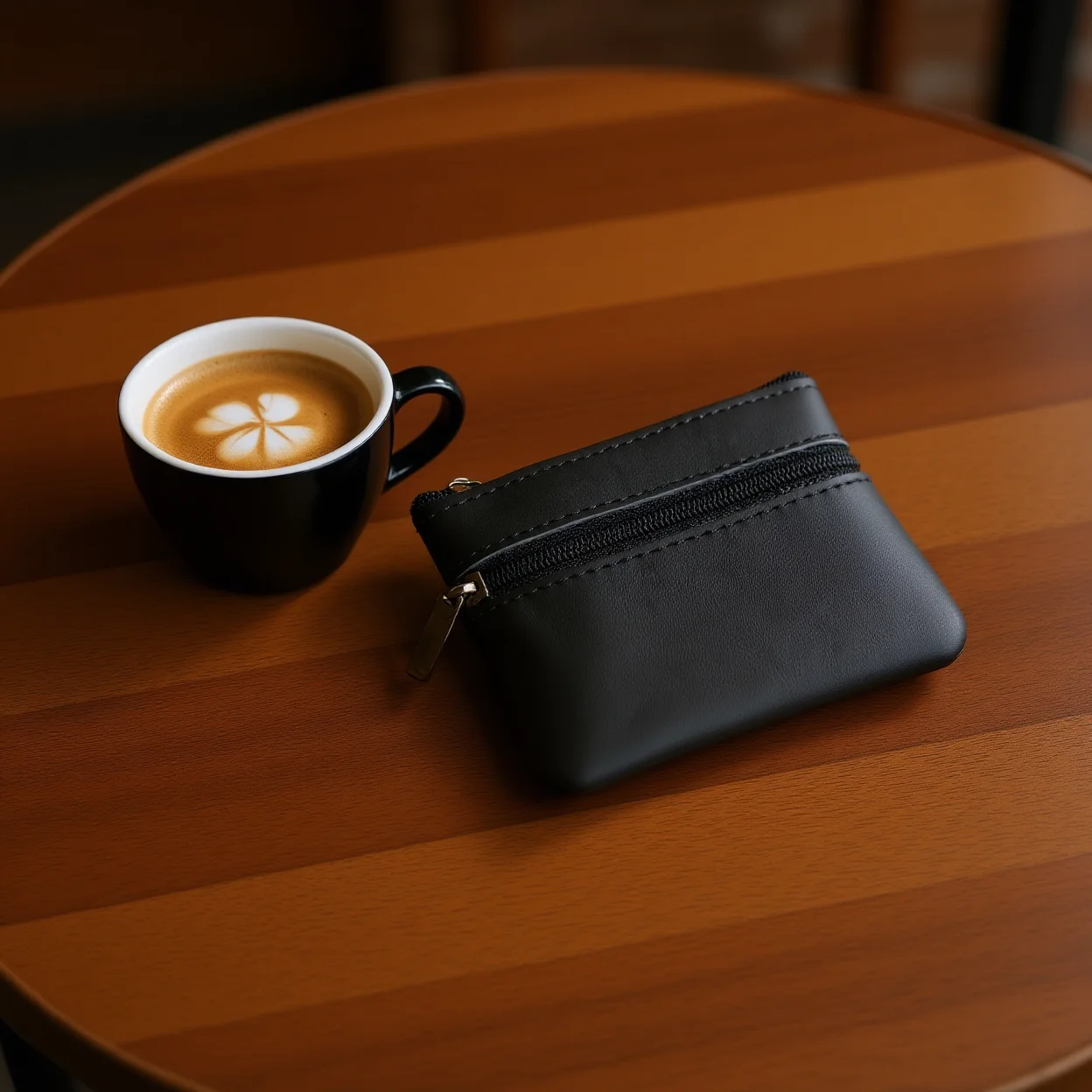 Mini Coin Purse Versatile Waxed Leather Purse Double Zipper Coin Purse Lightweight Key Ring Wallet For Daily Carry Casual Change