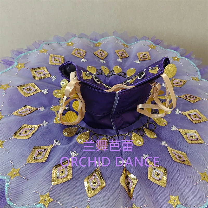 ชุดบัลเลต์สีม่วงไลแลคสำหรับเด็กผู้หญิง ผู้หญิง และผู้ใหญ่ รุ่น BT01699 ขนาดและสีสั่งทำได้