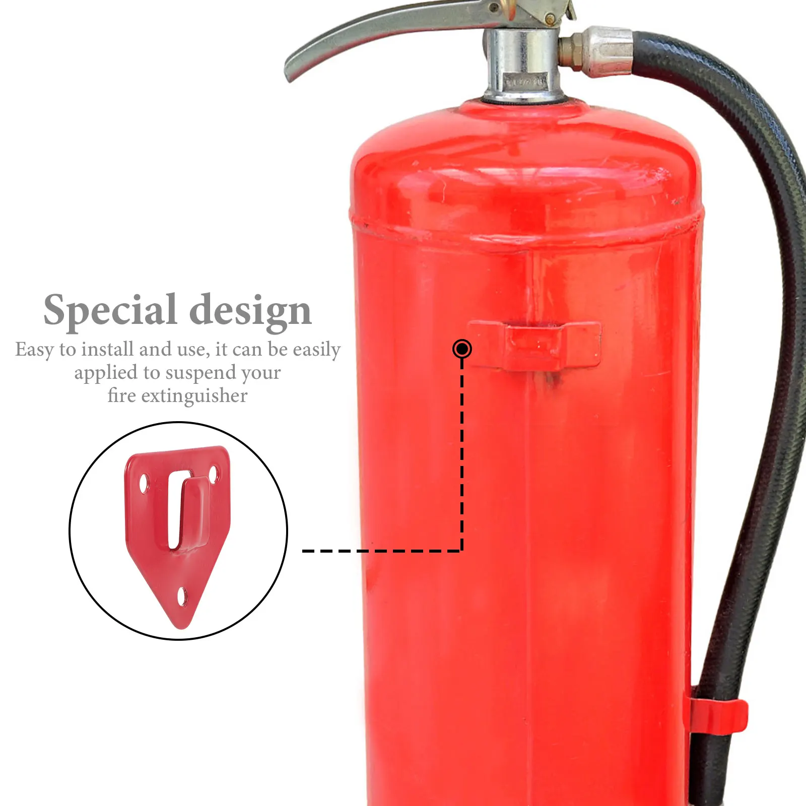 

8 Pcs Fire Extinguisher Hook Wall Bracket for Garage Mount Holder Accessories Office