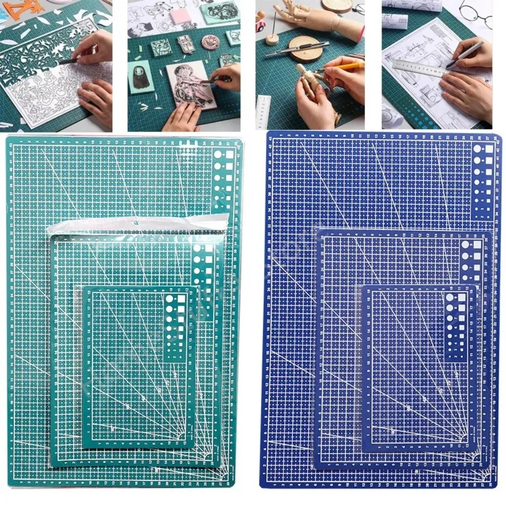 PVC Cutting Mat Single Side Patchwork Cut Pad for Workbench Patchwork Sewing Manual DIY Knife Engraving Leather Cutting Board