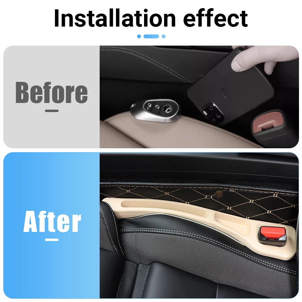 ل Xpeng G6 EV 2023 2024 2025 2026 G01 PHEV 2 قطعة مقعد السيارة العالمي مانعة للتسرب شرائط الفجوة غطاء الجانب التماس حشو التخزين