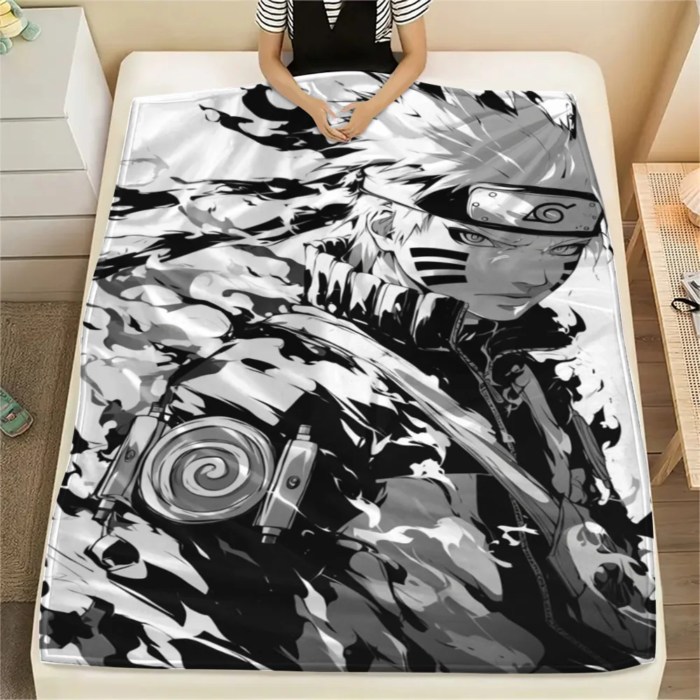 Naruto Uzumaki Soft Warm Daily Blanket, Flannel Blanket with Printed Design for Leisure, Picnic and Outdoor Travel.-TING